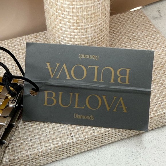 Bulova Men's Diamond-Accent Two-Tone Stainless Steel Bracelet Watch 30.5x45mm - Picture 7 of 8